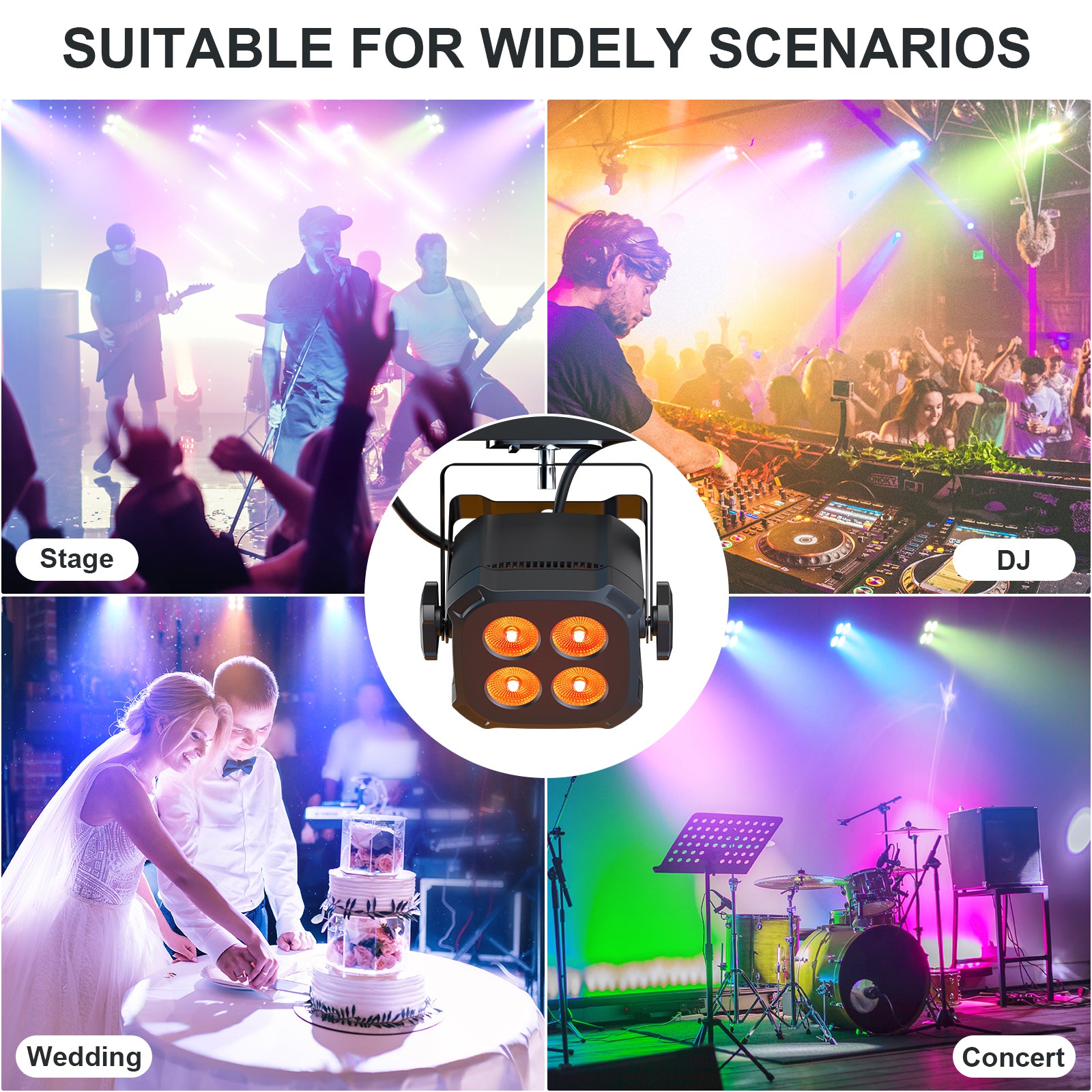 4x8W RGBW Par Light 4-in-1 Par Light - P37