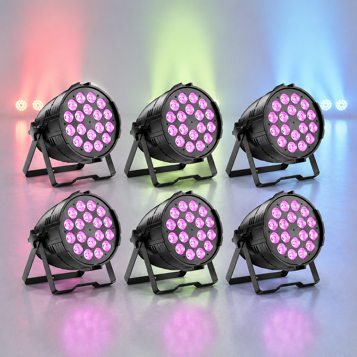 KTVLIGHTS 18x10W RGBW 4-in-1 LED Wash PAR Light-P21