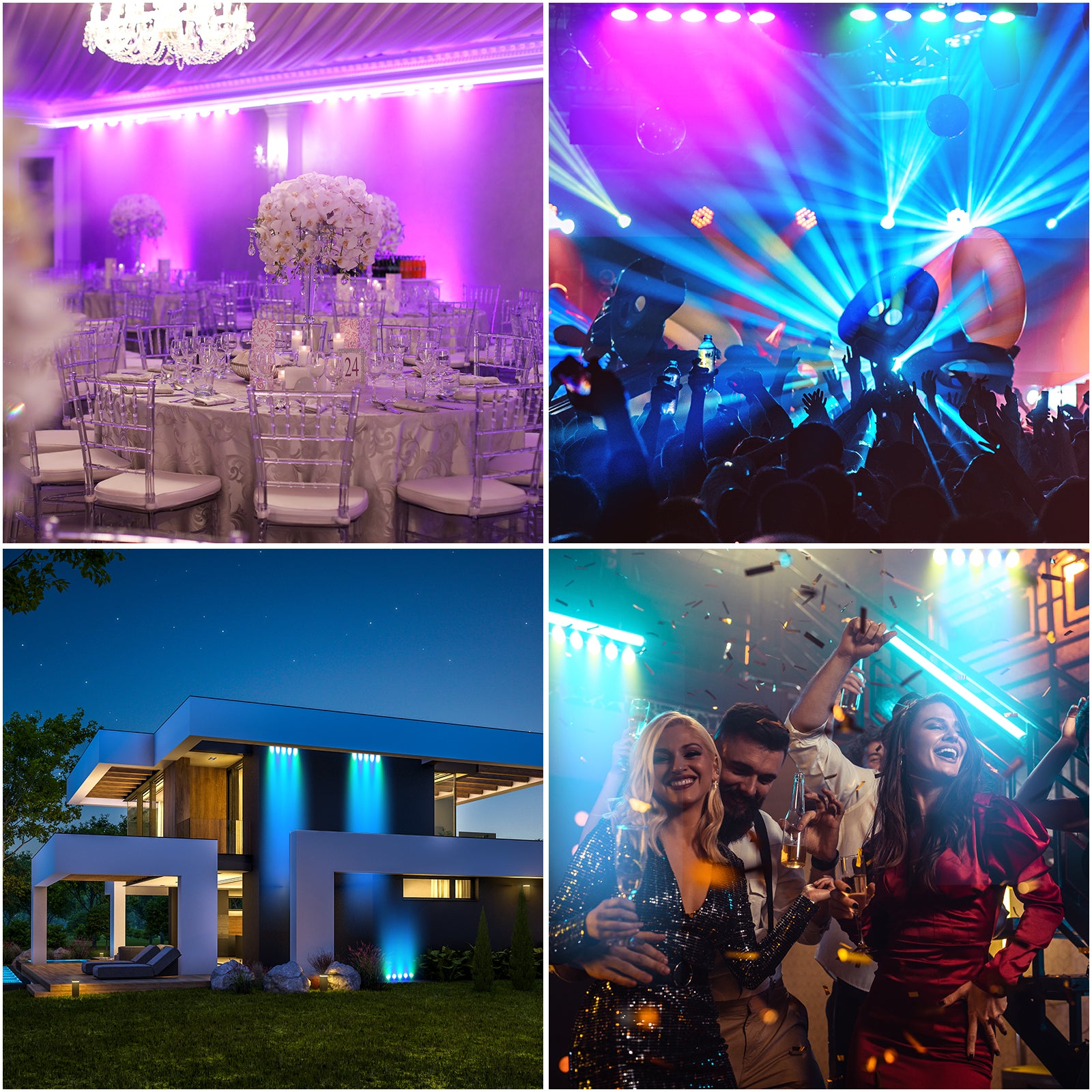 5-Eye 5X12W RGBW 4In1 Cob LED Wall Washer Light-X19