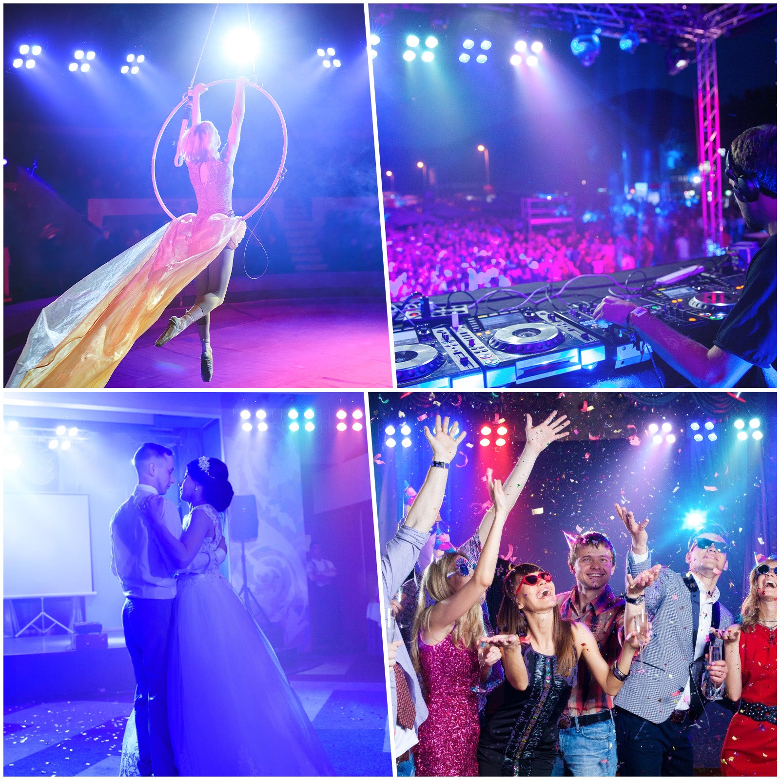 72W RGBWA UV APP Rechargeable PAR Lamp - P13