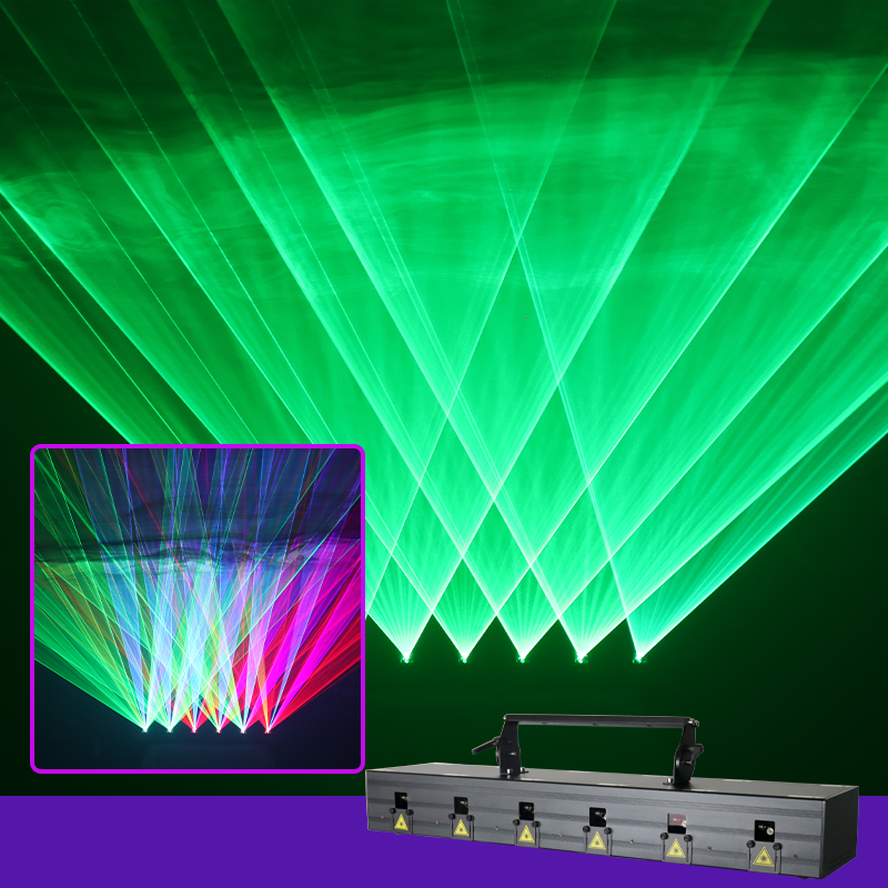 18W Six-Eye Full-Color Scanning Laser Light - B37