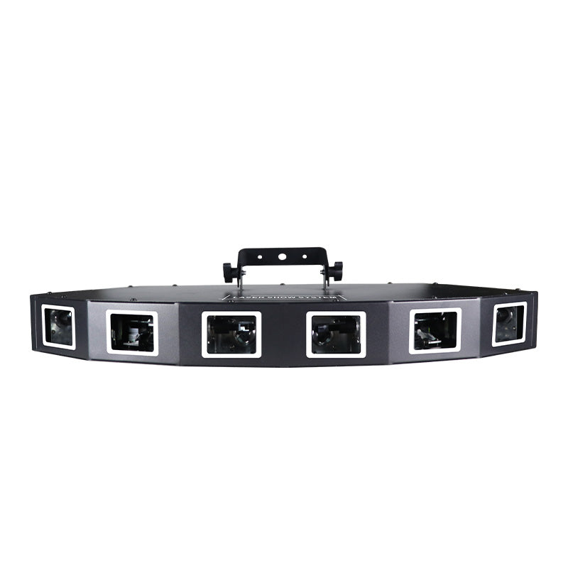 6-hole RGB scanning laser light DMX stage light-B26