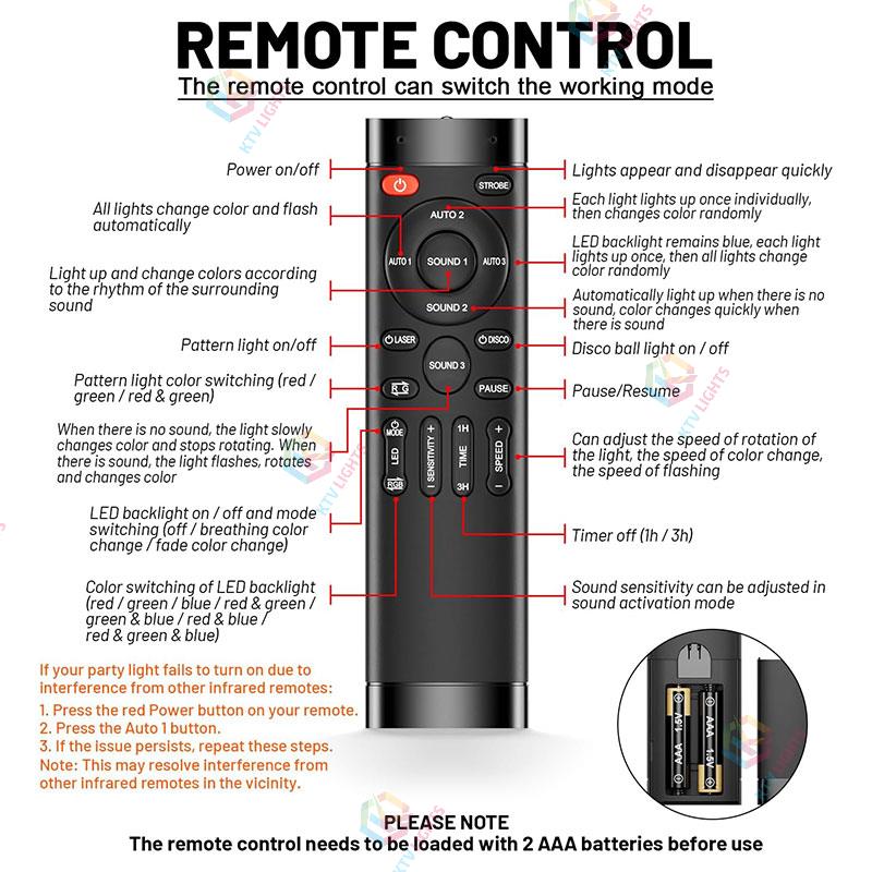 LED Party Lights DJ Disco Ball Lights-C27