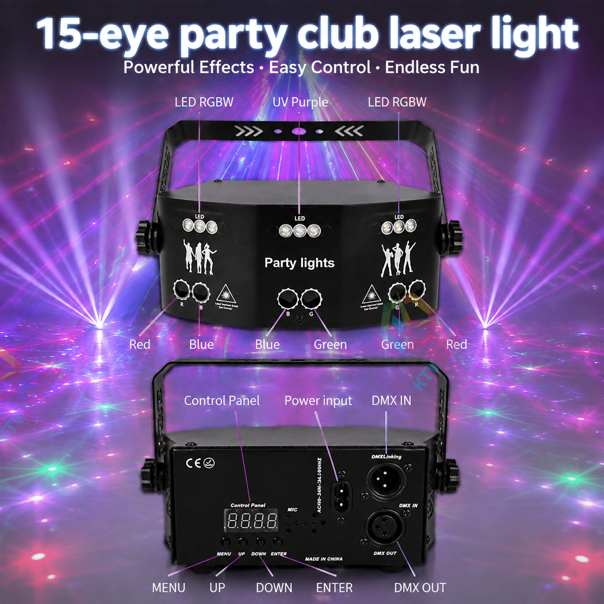 15-eye party club laser light-B5