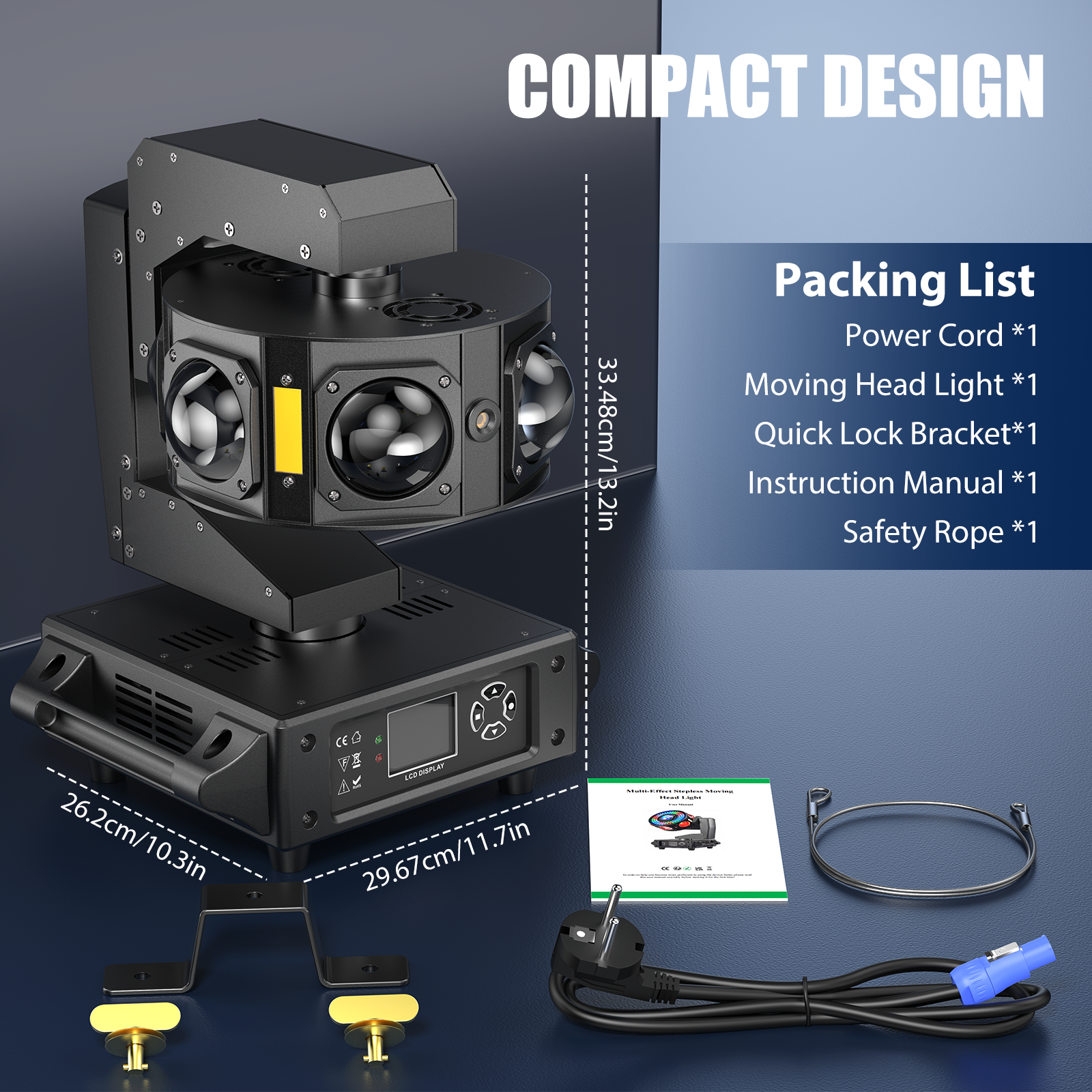 160W RGBW LED Beam Rotating Laser Moving Head Light-E41