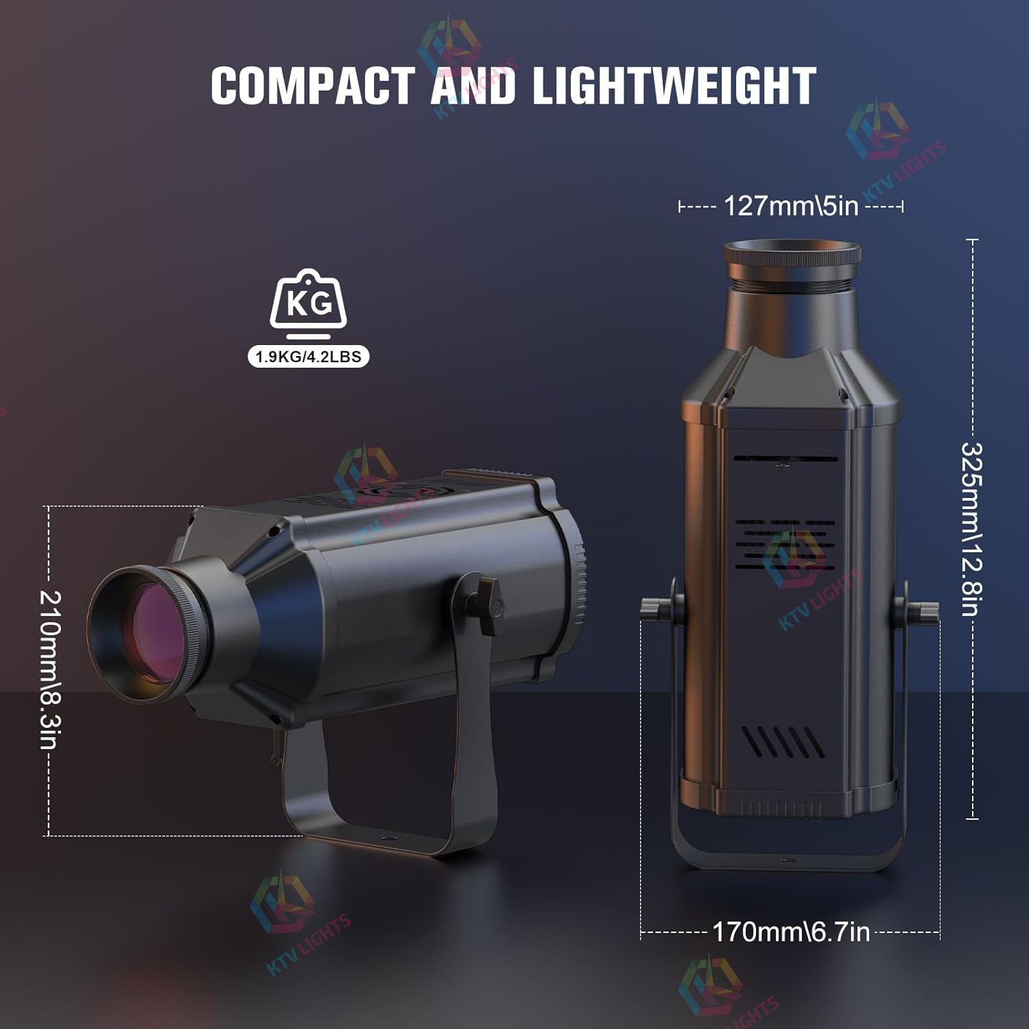 Mini Holofote LED de Feixe Branco Quente 3W-J3