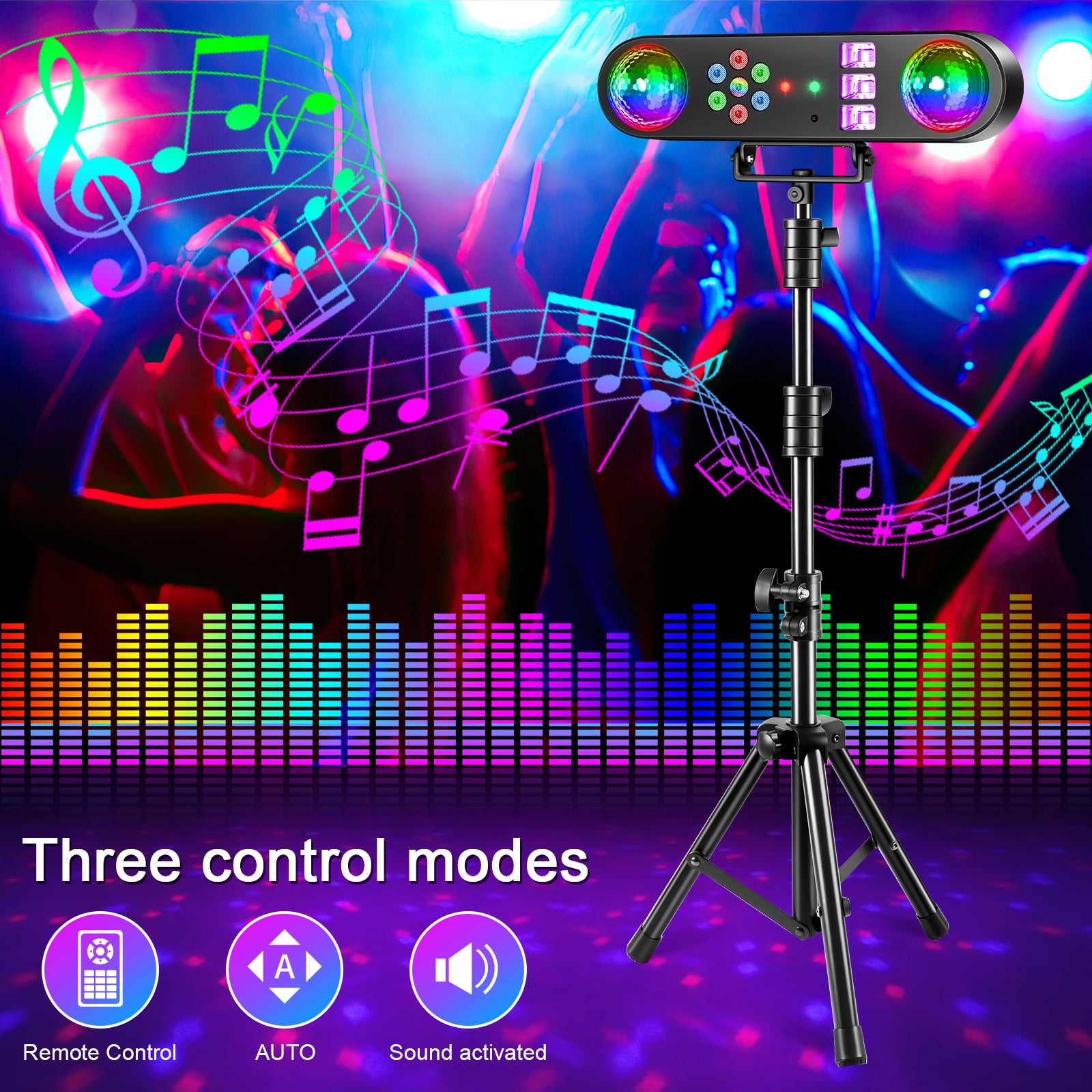 5 in 1 Party Disco Light with Stand-C3