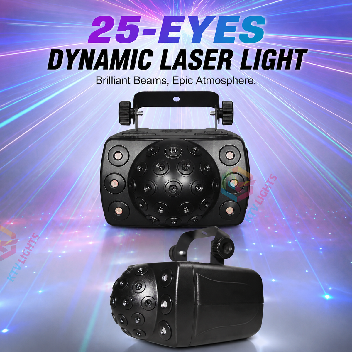KTVLIGHTS RGB Dynamic Laser Light – DJ Party & Stage Performance – DMX512-B40