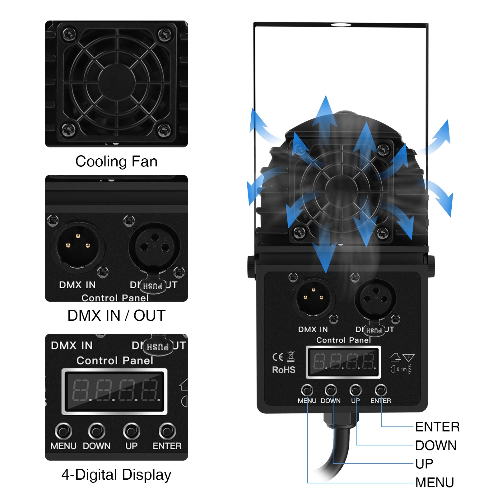 10W RGBW 4in1 spotlight-J1