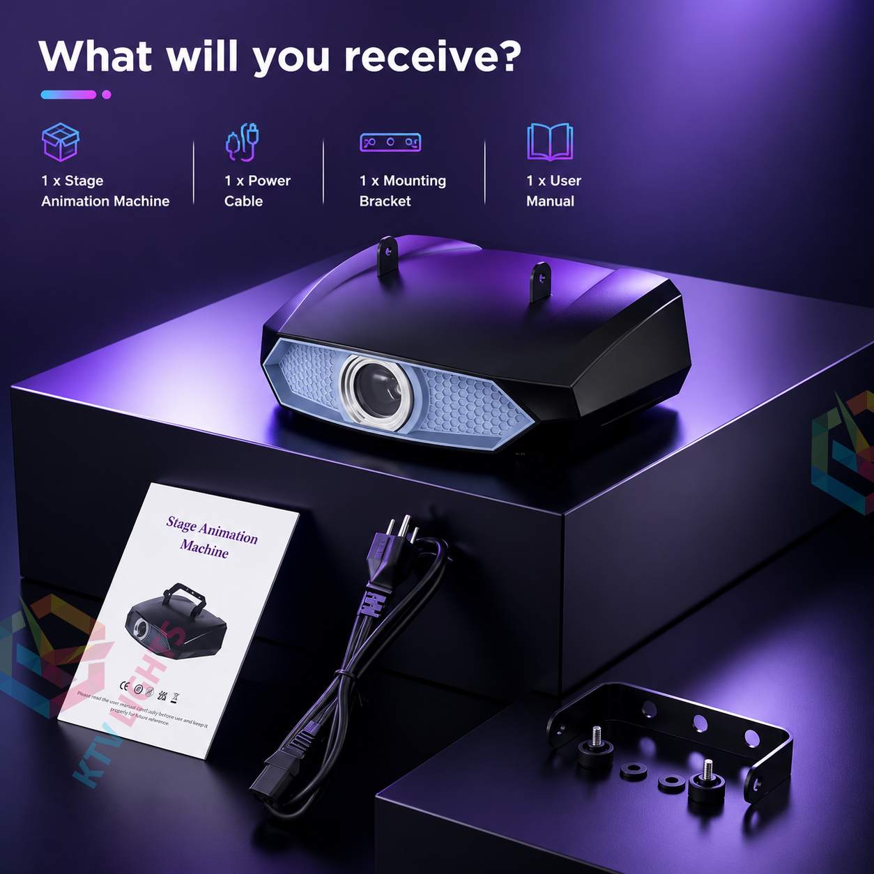 2w APP 3D Animation Party DJ RGB Laser Light - A33
