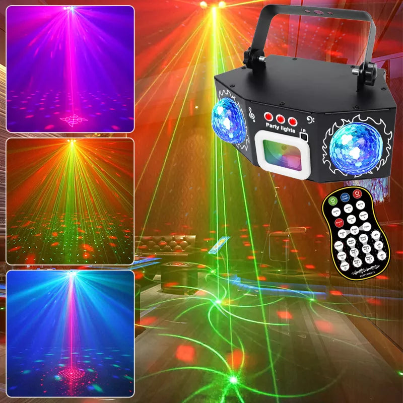 3 in 1 Dual Magic Ball Party Laser Light-C15