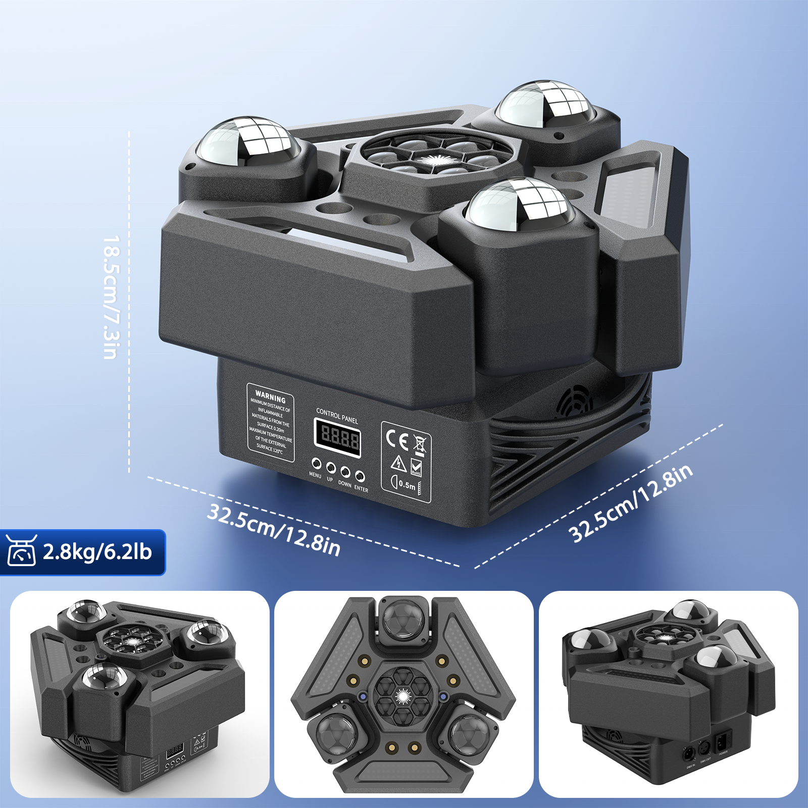 New 180W RGBW 4-in-1 Moving Head Light-E31