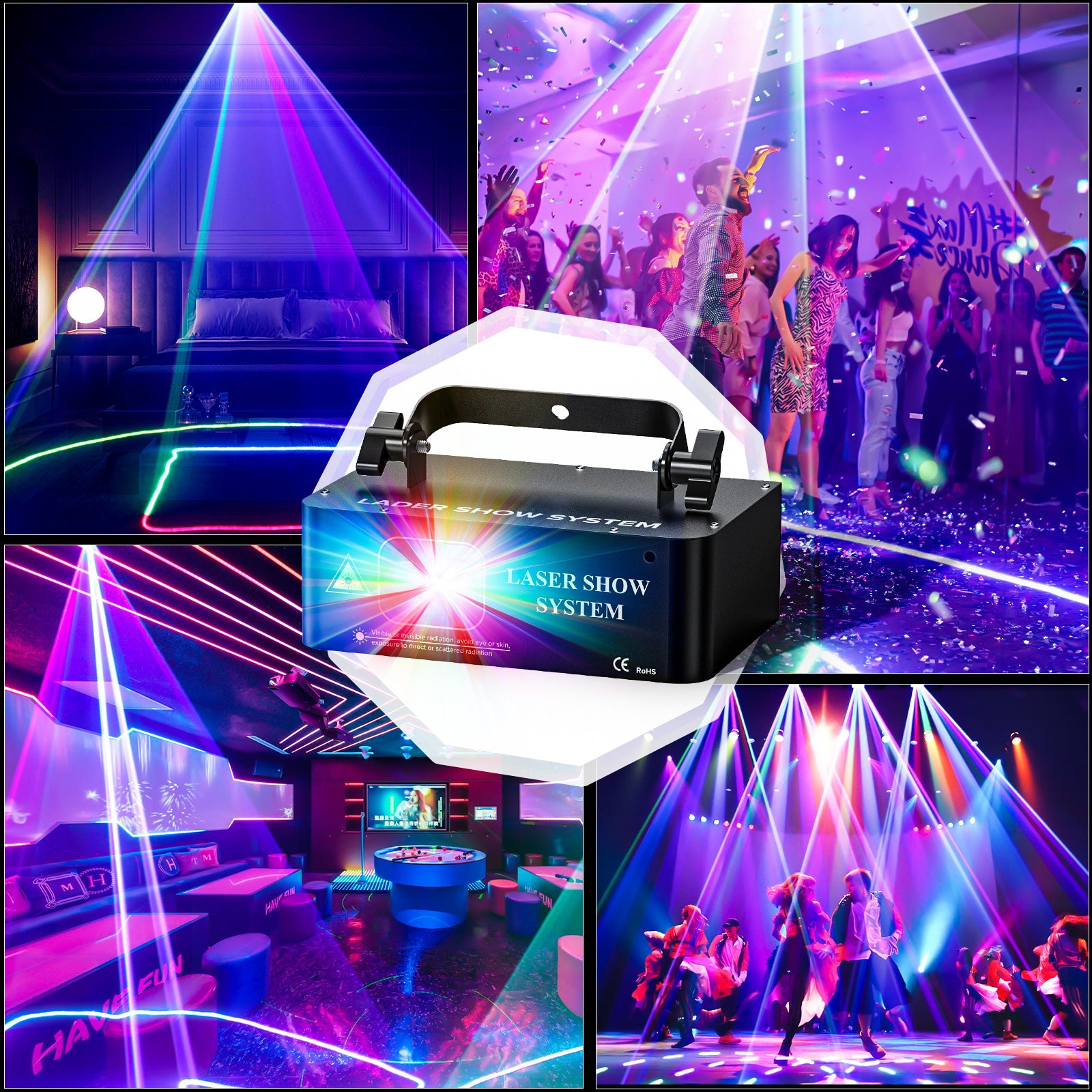 Classic Single Hole RGB Line Scan Laser Light-B1