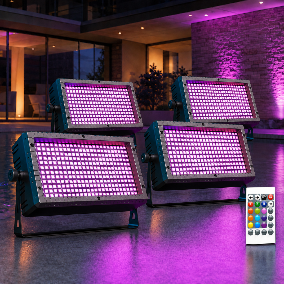 KTVLIGHTS 60W Mini RGB 3-in-1 LED Strobe Wall Washer-X22