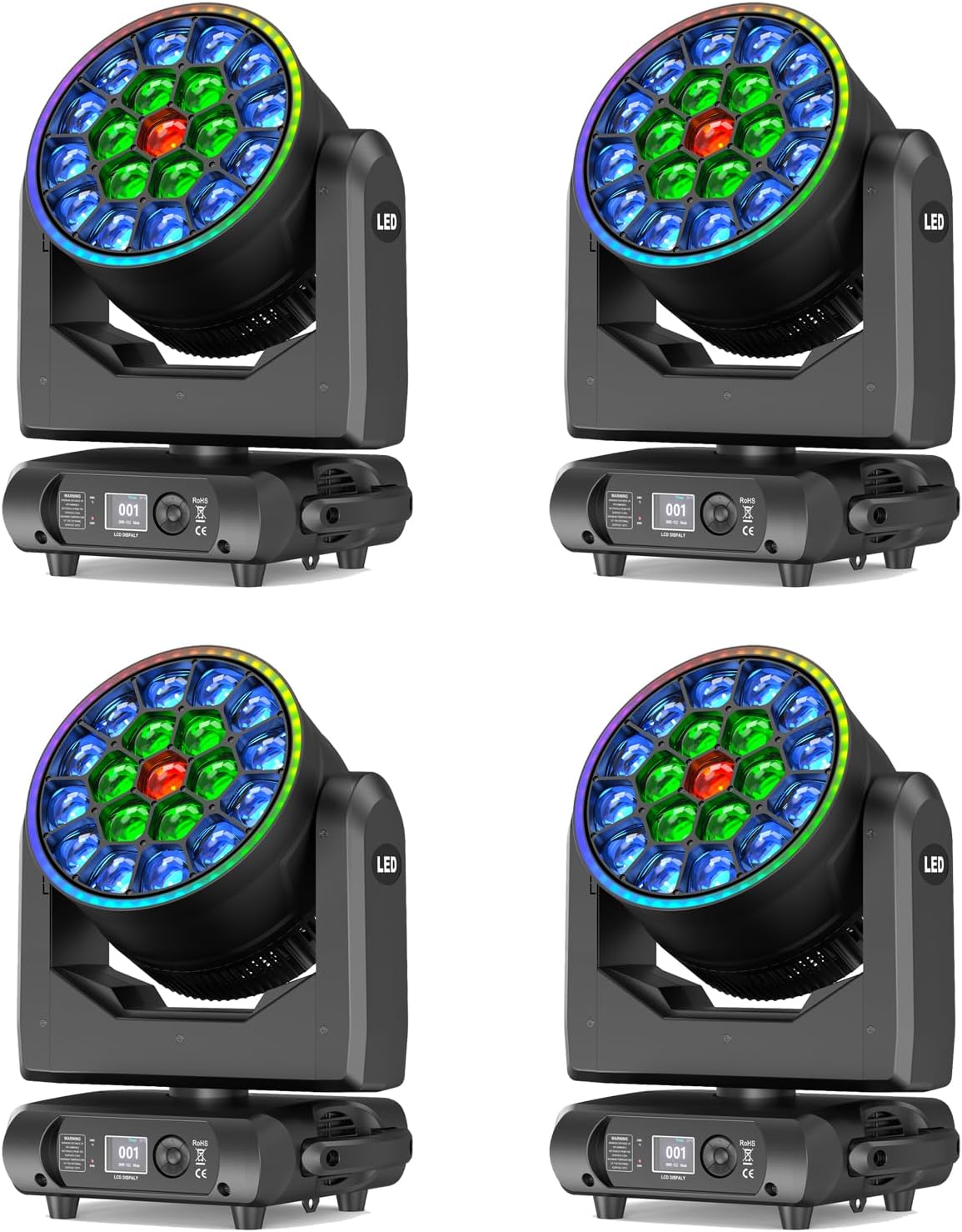 19x15W LED Wash Bee Eye Moving Head Light-E51