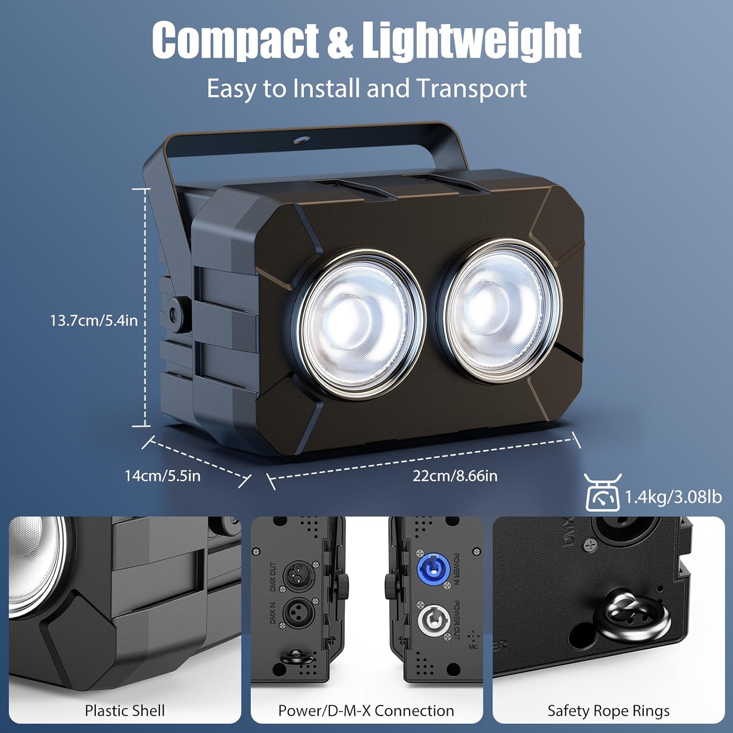 New 2x60w RGBW 4IN1 Wash Par Light-P11