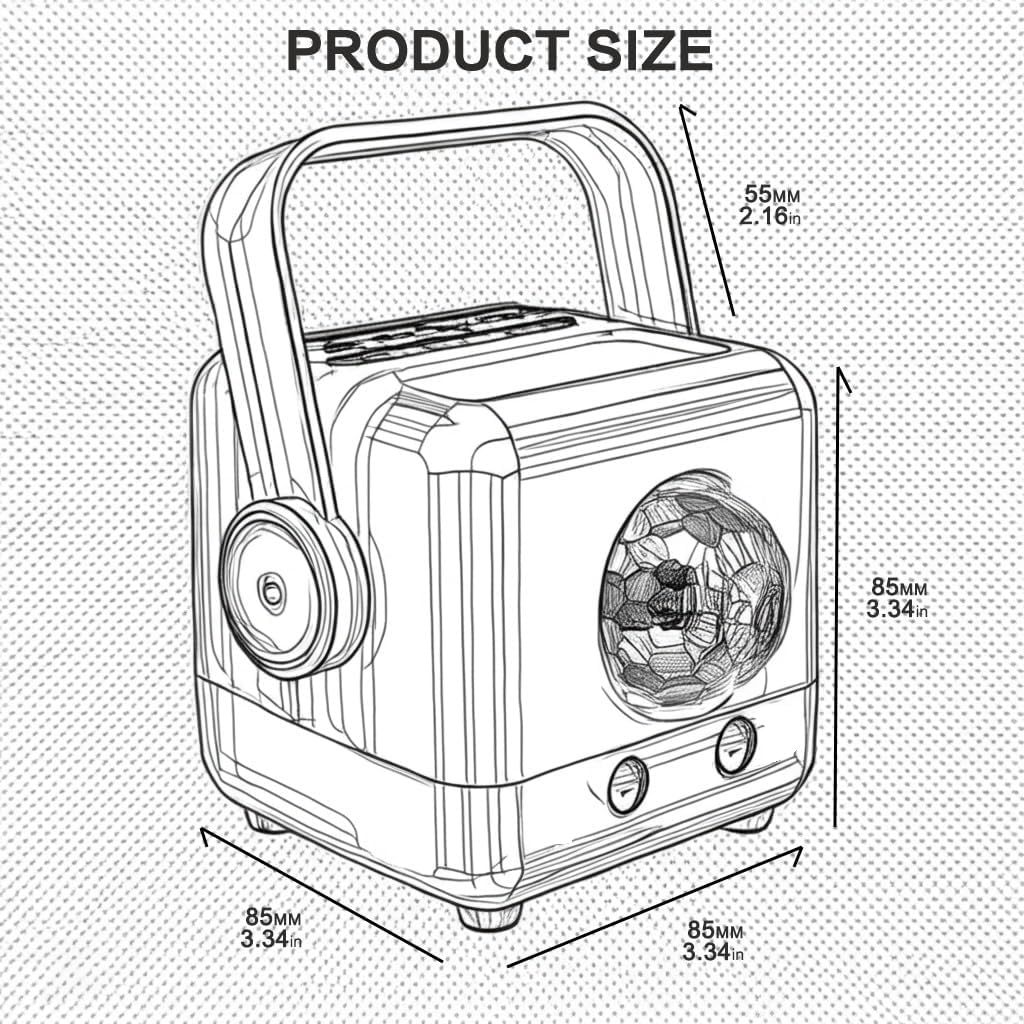 LED colorful rotating party light-C19