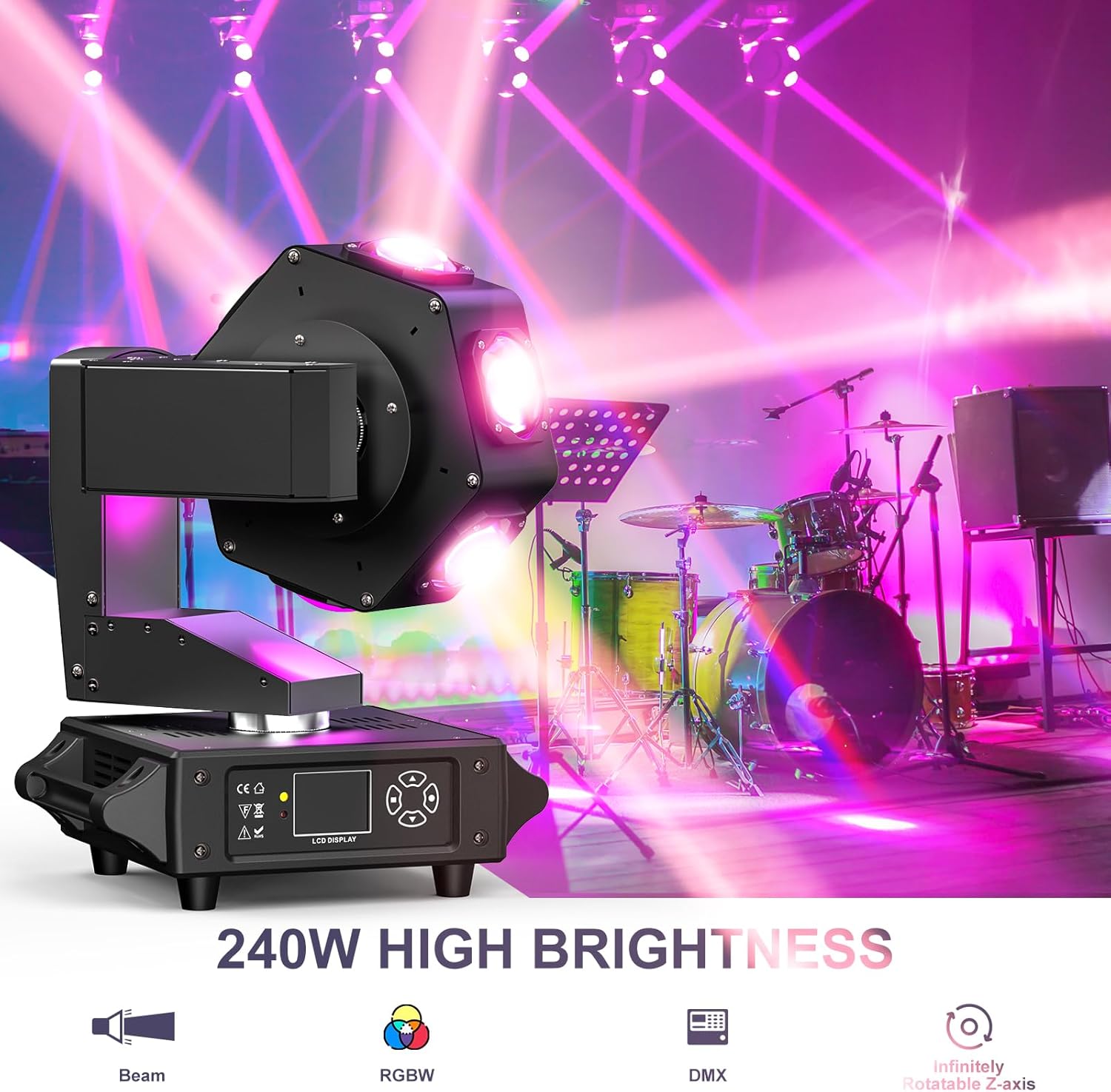 240W six-eye moving head stage light-E16