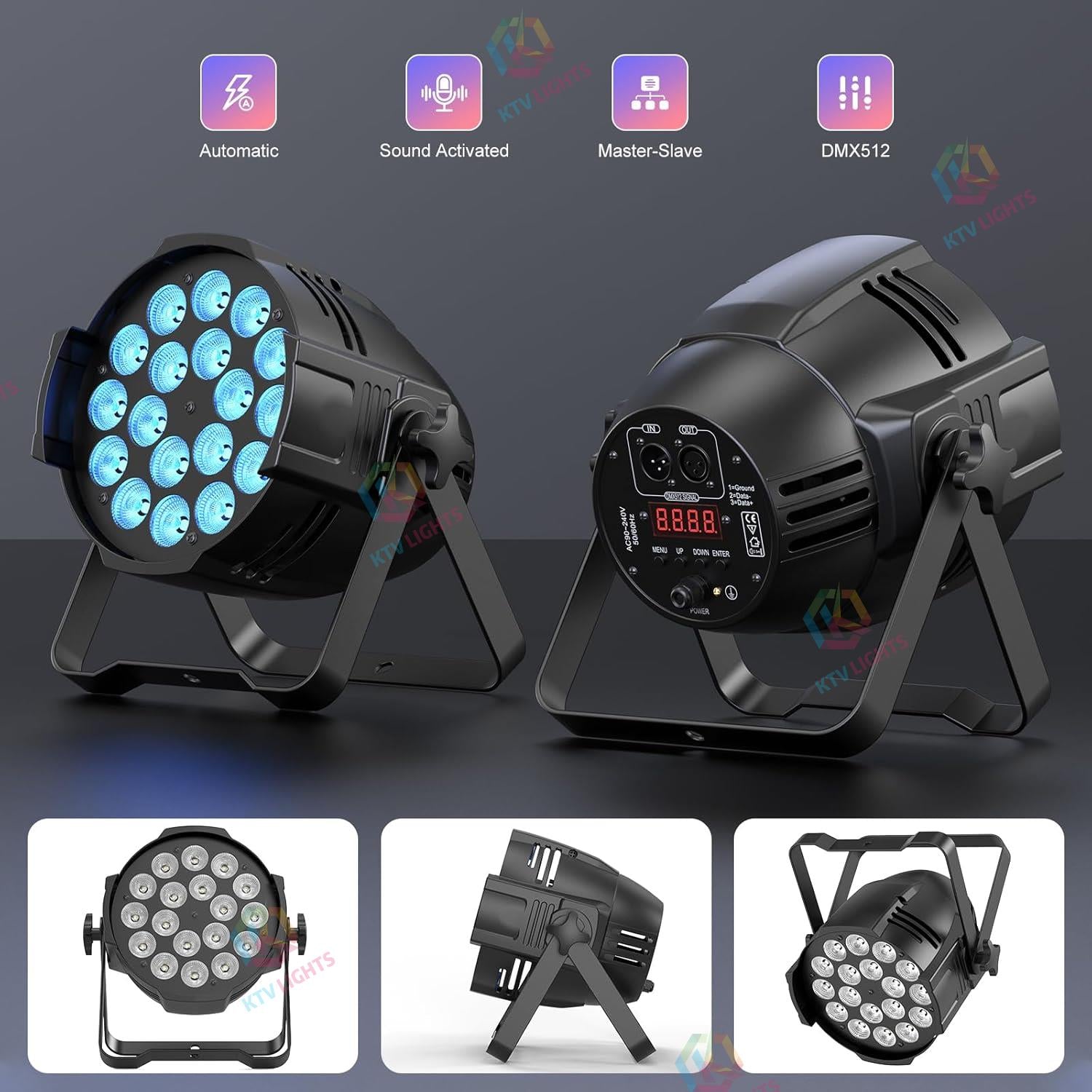 180W LED RGBW 4-in-1 PAR Light-P3