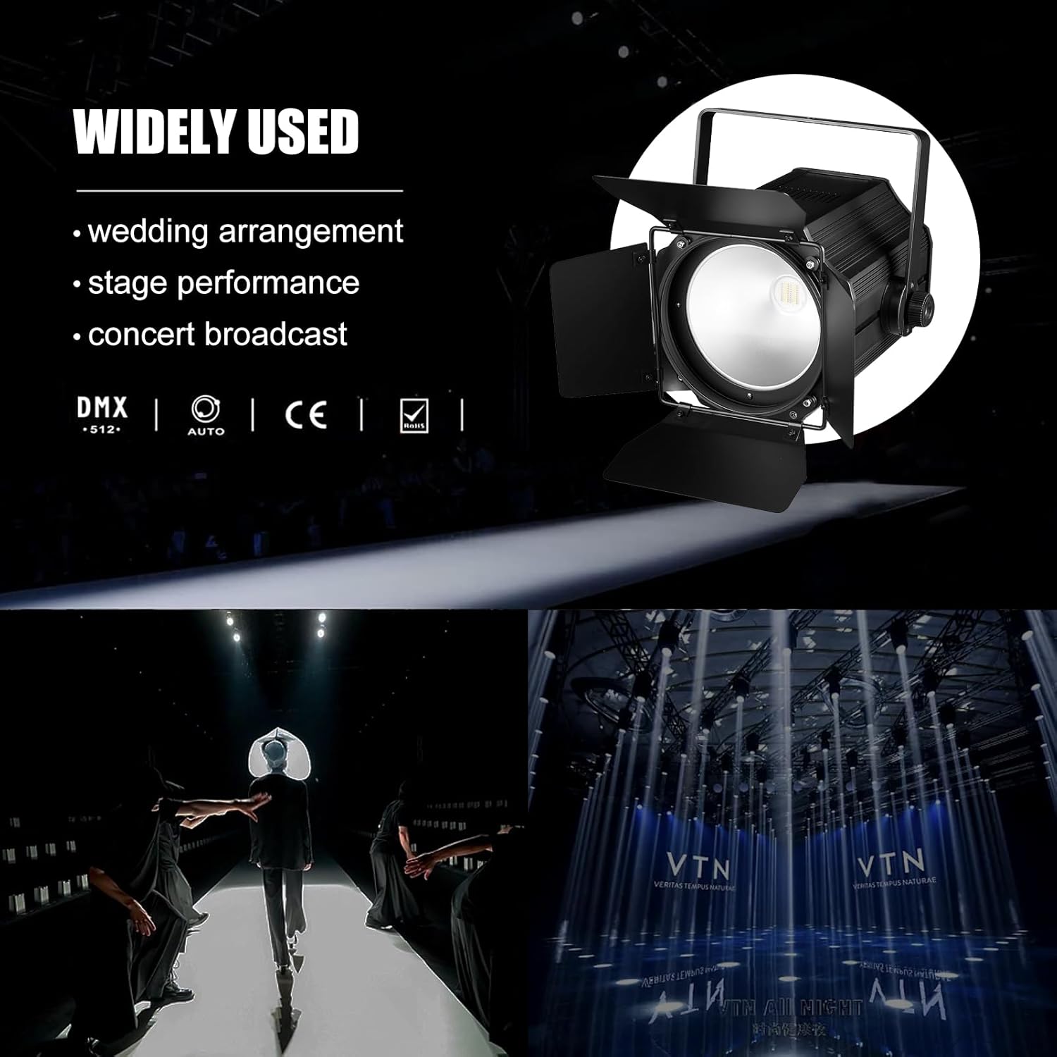 120W LED Stage Light with Barn Door-P5
