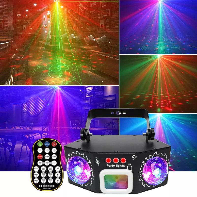 3 in 1 Dual Magic Ball Party Laser Light-C15