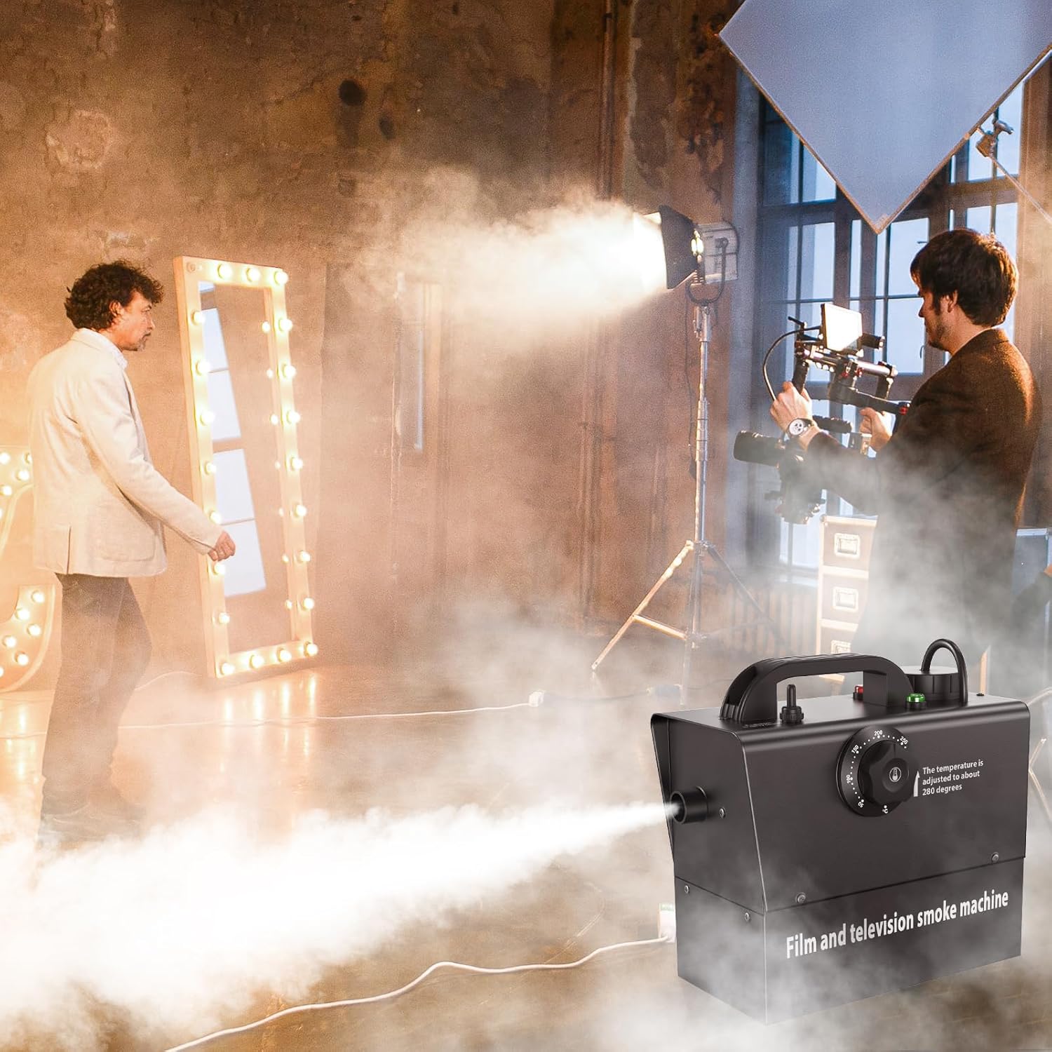 400W Mini Remote Control Rechargeable Smoke Machine-Y17