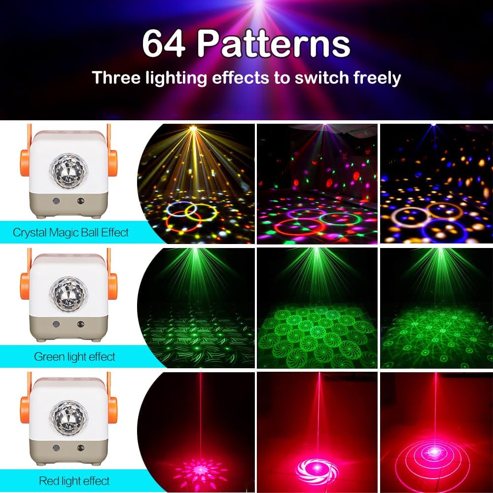 LED colorful rotating party light-C19