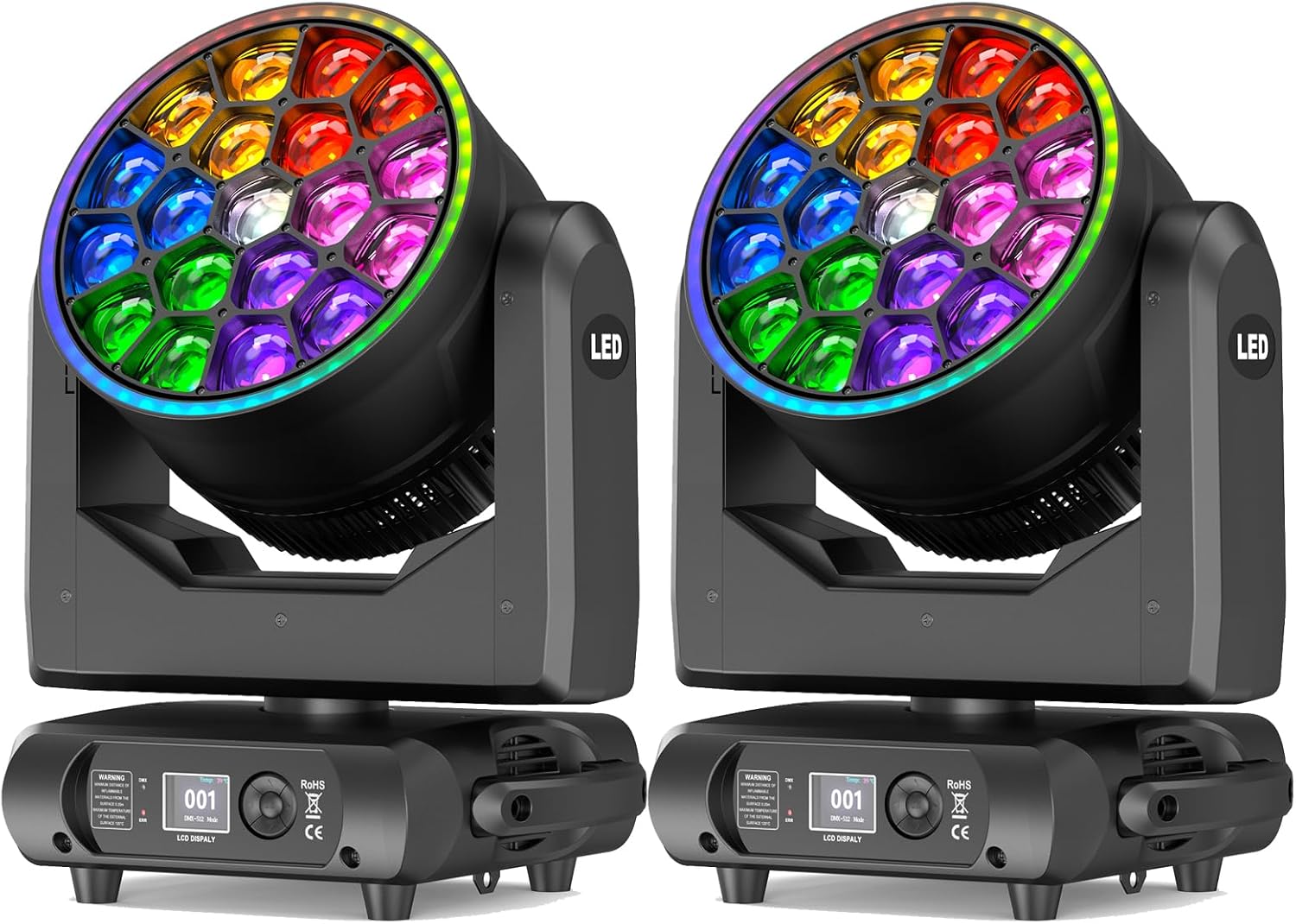 19x15W LED Wash Bee Eye Moving Head Light-E51