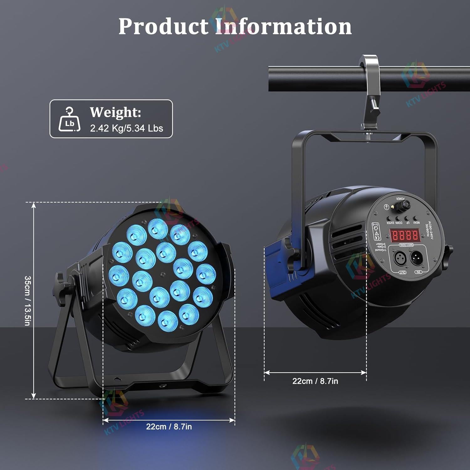 180W LED RGBW 4-in-1 PAR Light-P3