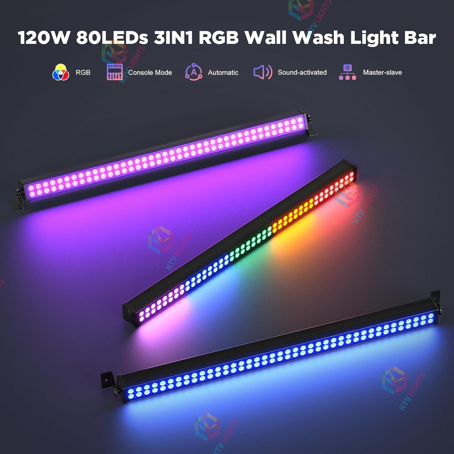 120W 80LED Beads 3-in-1 Wall Washer Light-X26