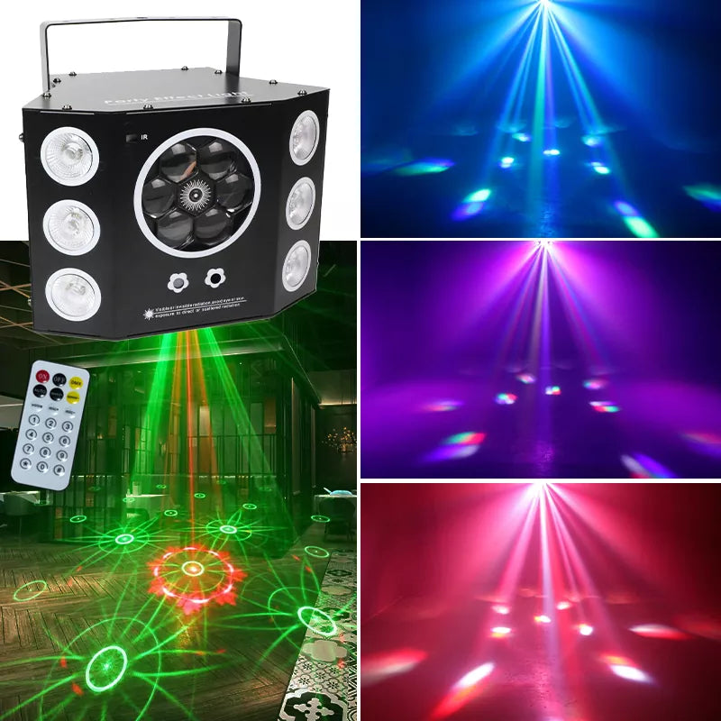 5 in 1 Snowflake Laser Light-C14