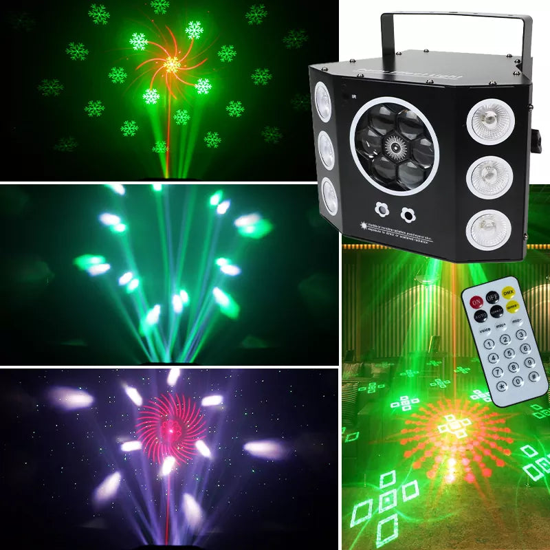 5 in 1 Snowflake Laser Light-C14