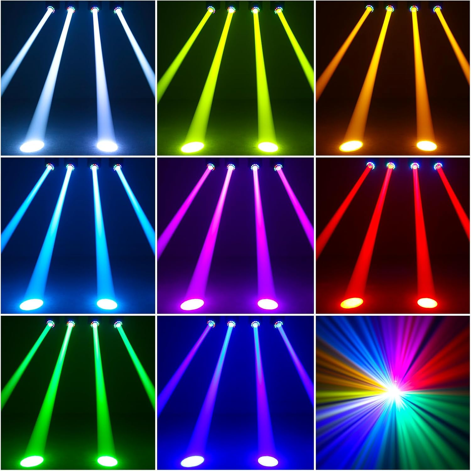 120W luz de palco padrão luz de efeito 8 cores - E41