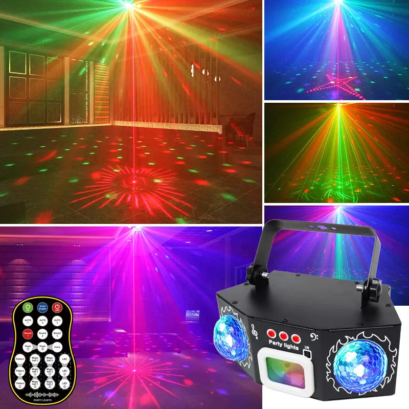 3 in 1 Dual Magic Ball Party Laser Light-C15