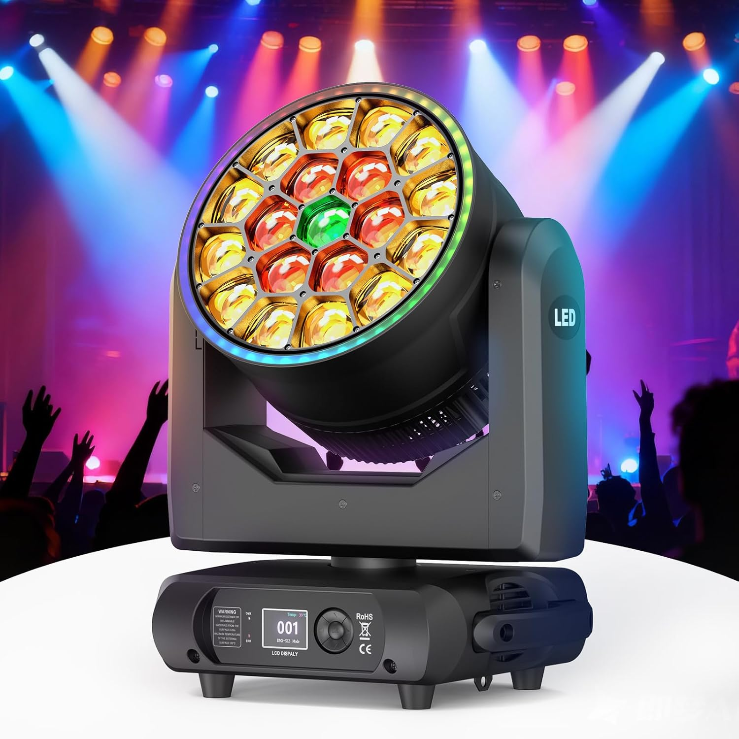 285W 4-in-1 focusing bee eye + moving head light with zoom and beam effect - E51