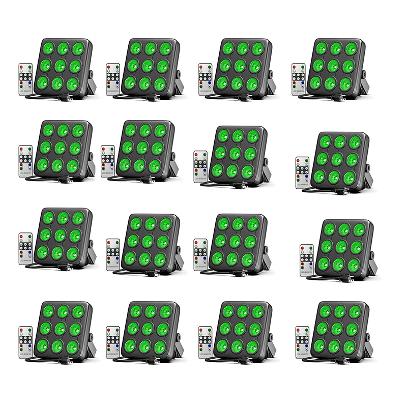 9 LED remote control square par light stage light-P28