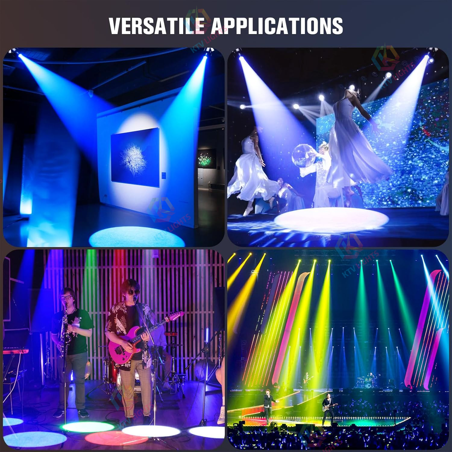 200W RGBW 4-in-1 Aluminum Fanless Silent Stage Light-P56