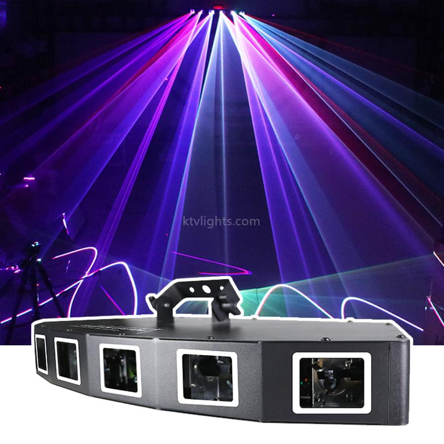 6-hole RGB scanning laser light DMX stage light-B26