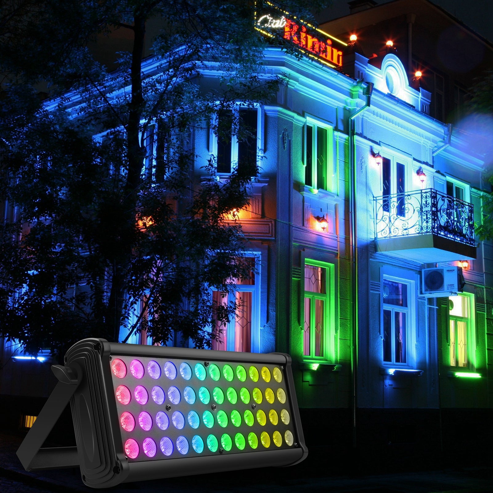 80W 48pcs RGB 3in1 LED Background Wall Washer Light-X7