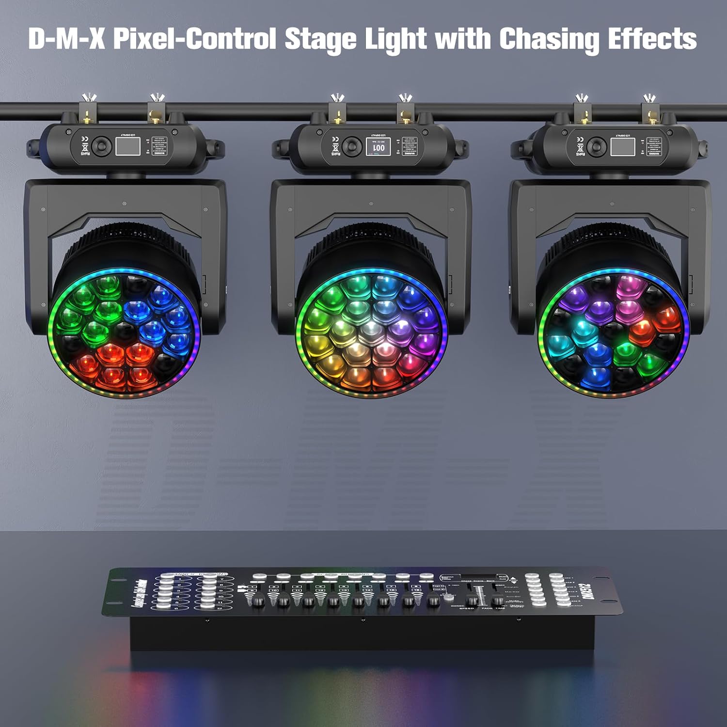 19x15W LED Wash Bee Eye Moving Head Light-E51