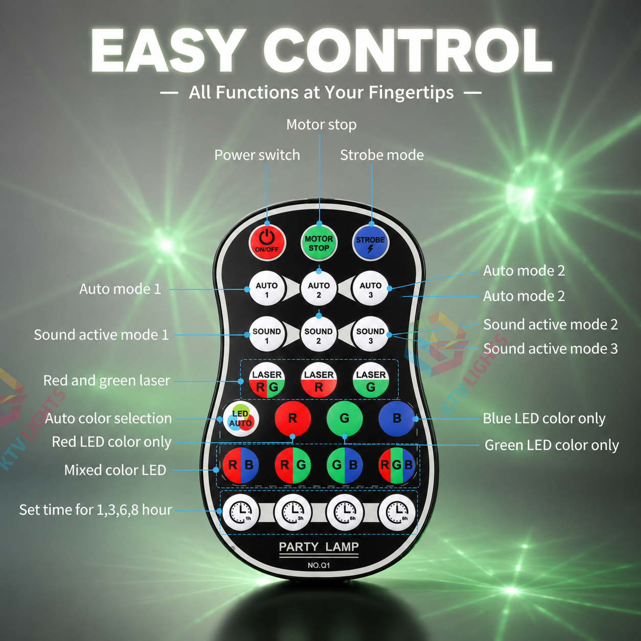 KTVLIGHTS USB Party Disco Light-C22
