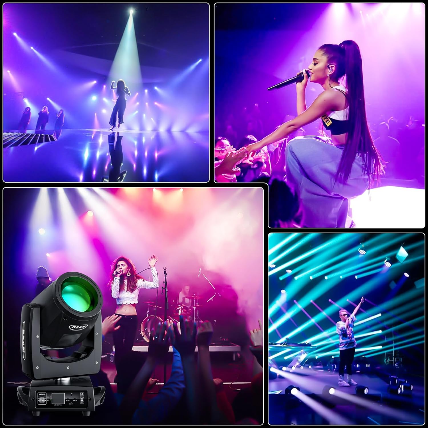 230W 7R beam 24 facet prism moving head light-E21
