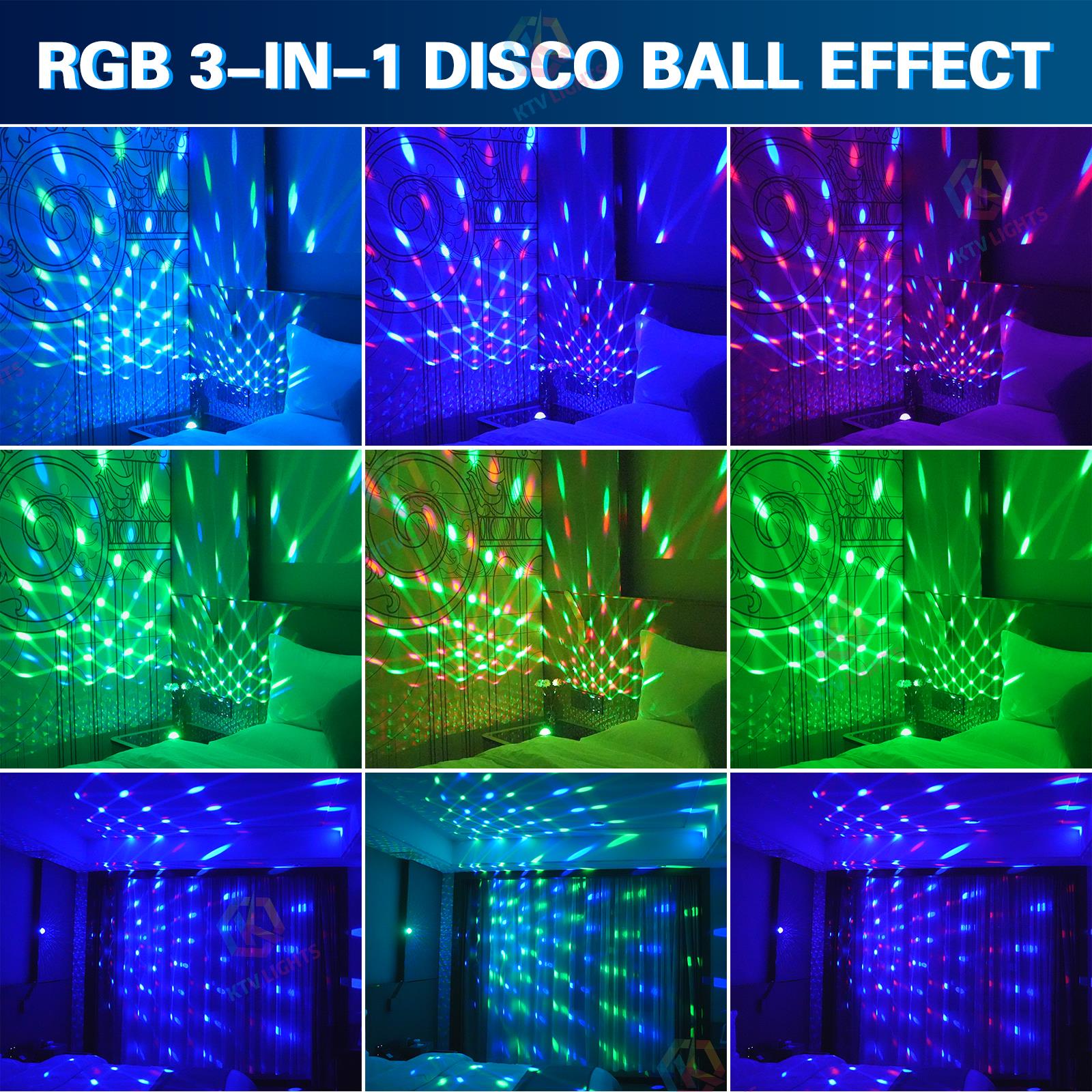 Mini USB Rechargeable Magic Ball Disco Light-C2