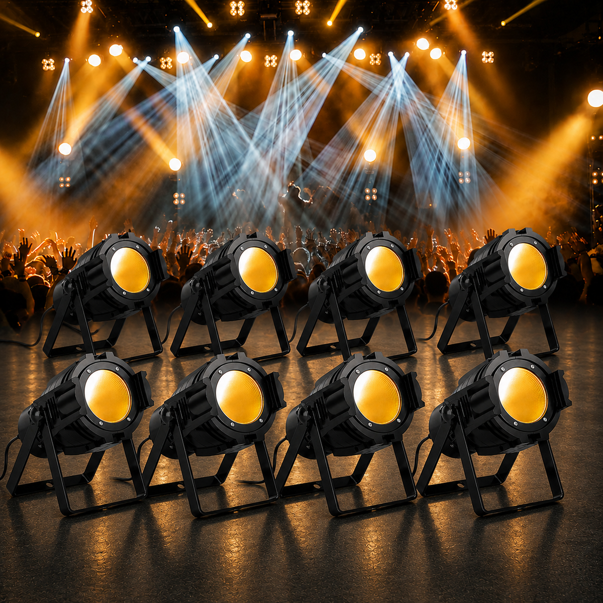 KTVLIGHTS 80W COB LED White/Warm White Stage PAR Spotlight-P39