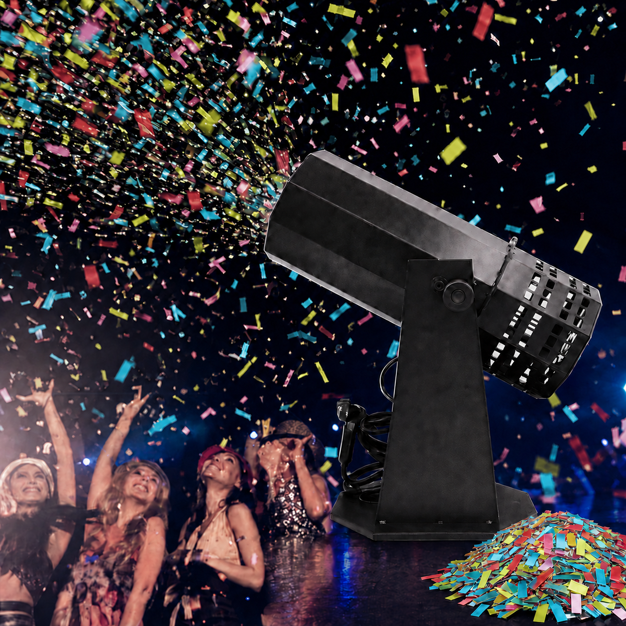 KTVLIGHTS 1500W Electric Confetti Machine for Stage Events