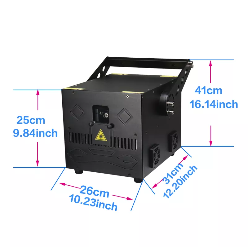 8w-15w APP Outdoor rooftop green landmark laser light-B38