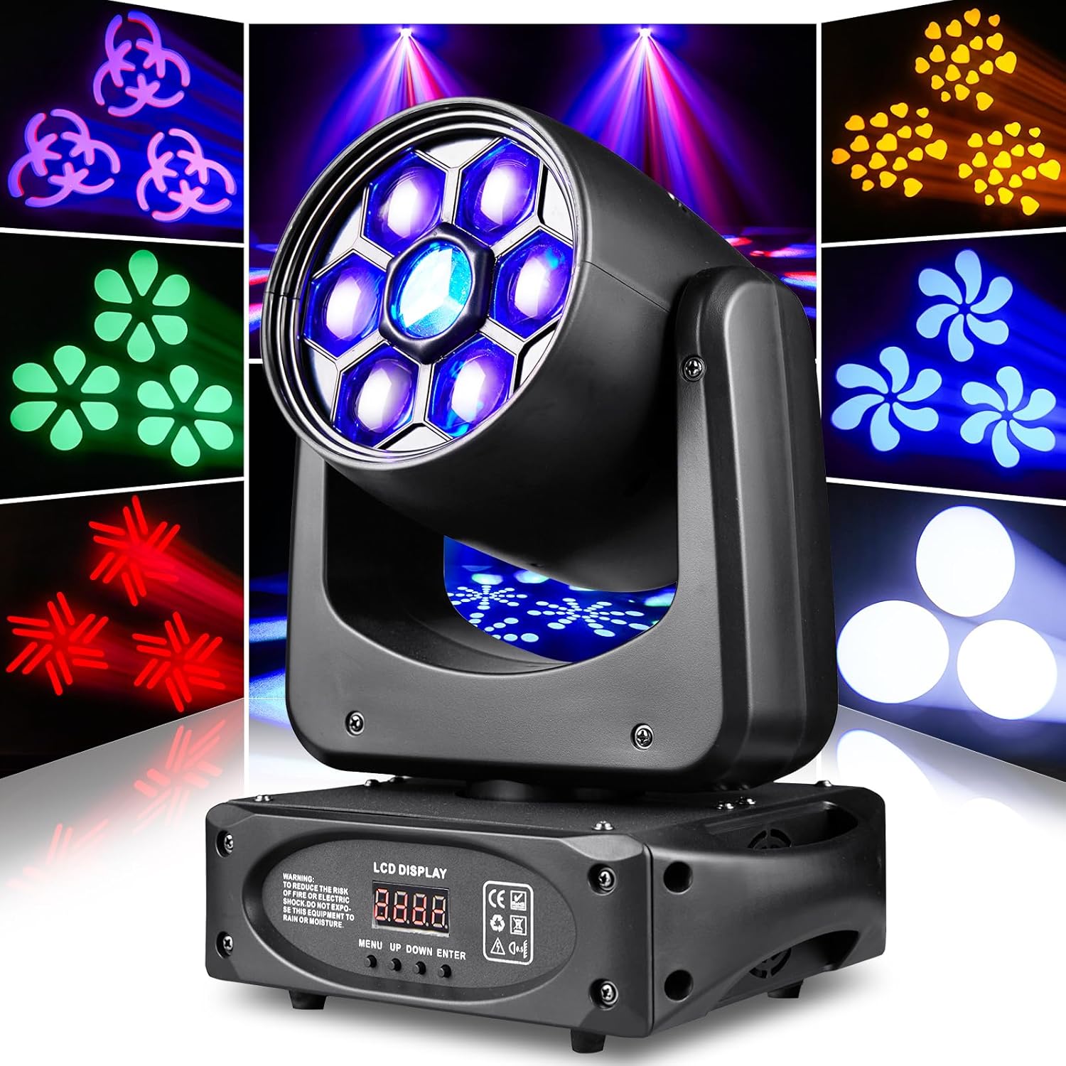 150W 4-in-1 RGBW Beam Moving Head Light-E61