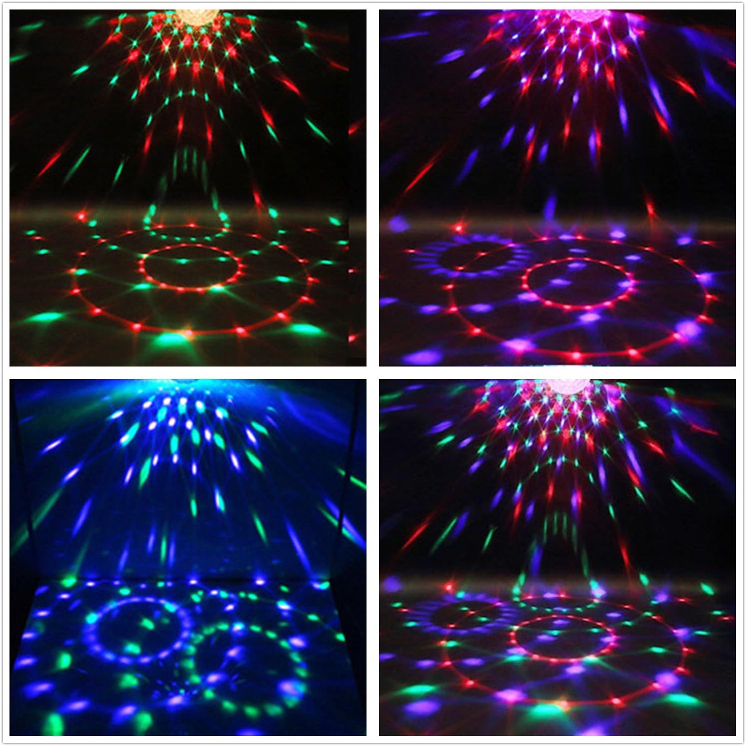 Remote control voice controlled RGB party light-C21