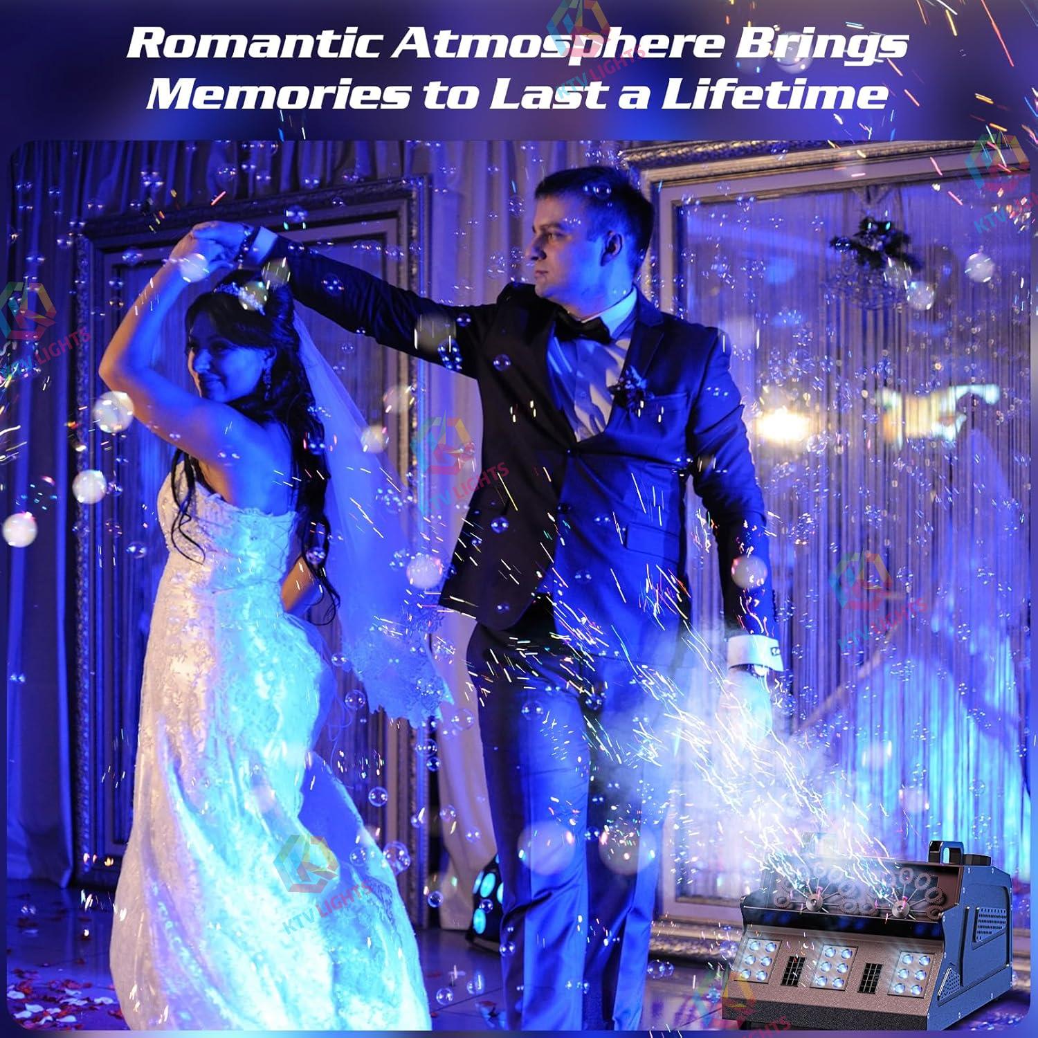 1500W LED RGB Smoke Bubble Machine with Remote Control-Y5