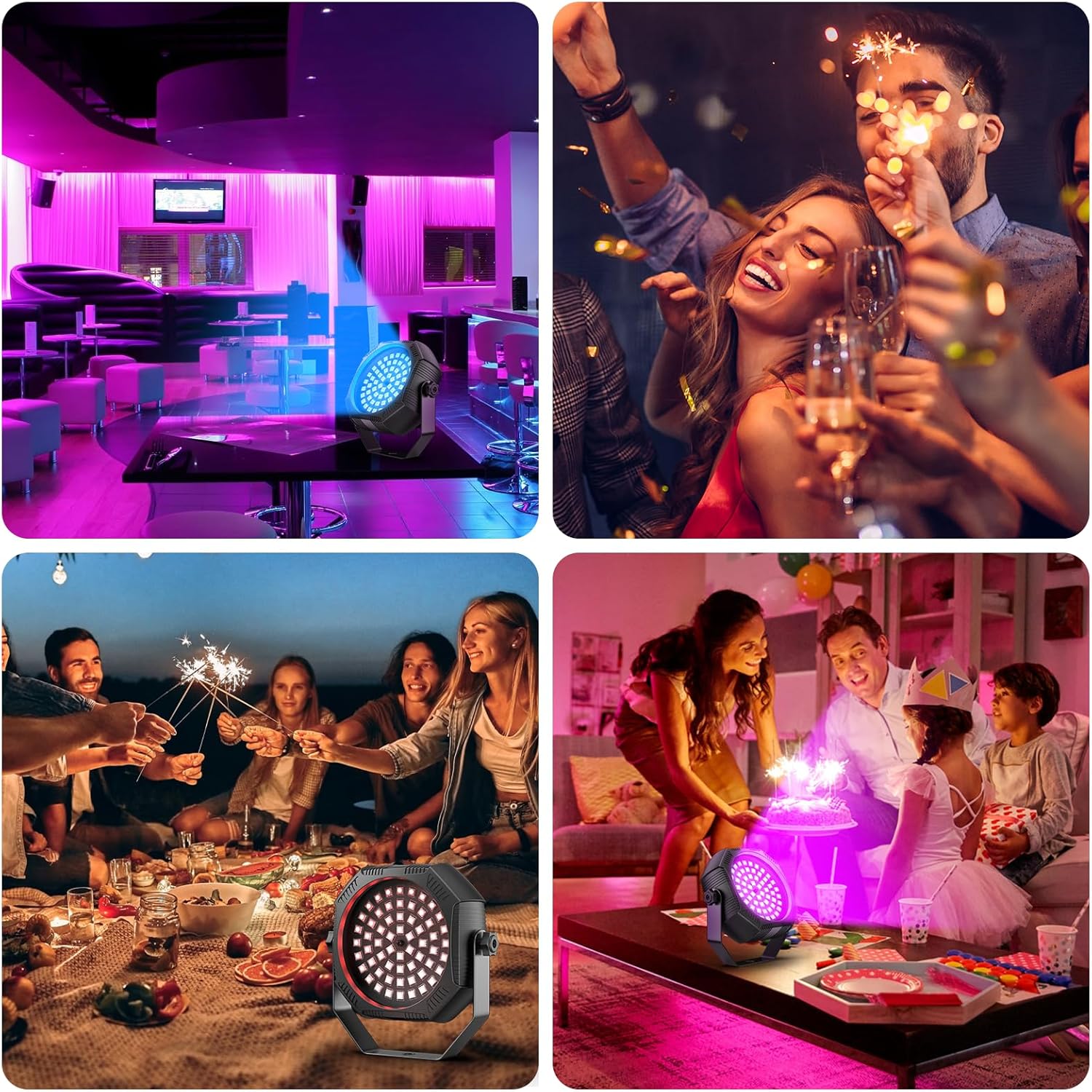 USB rechargeable strobe light/PAR light-P33